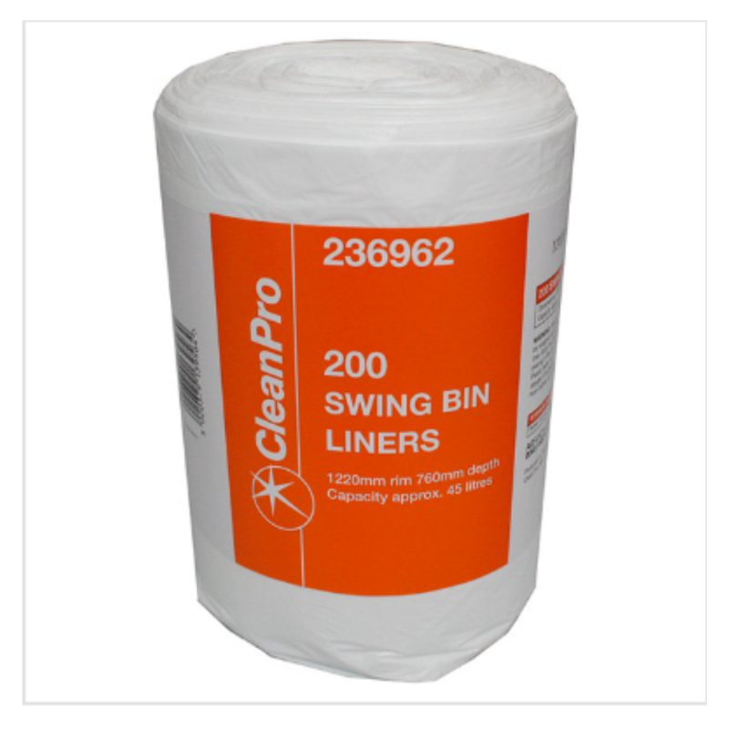 CleanPro 200 Swing Bin Liners | Approx 200 per Case| Case of 1 - London Grocery