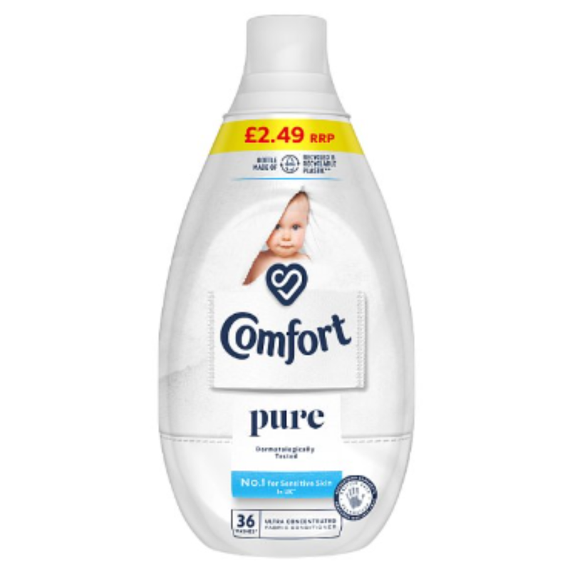 Comfort Ultra-Concentrated Fabric Conditioner Pure 36 Wash 540 ml x Case of 6 - London Grocery