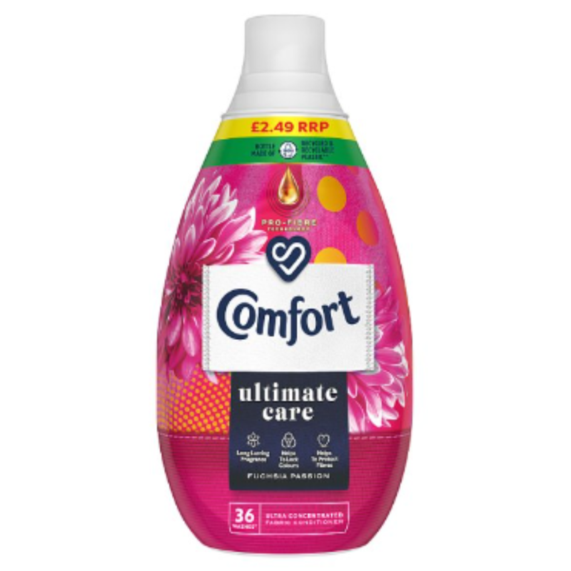 Comfort Ultimate Care Fuchsia Passion Ultra-Concentrated Fabric Conditioner 36 Wash 540 ml x Case of 6 - London Grocery