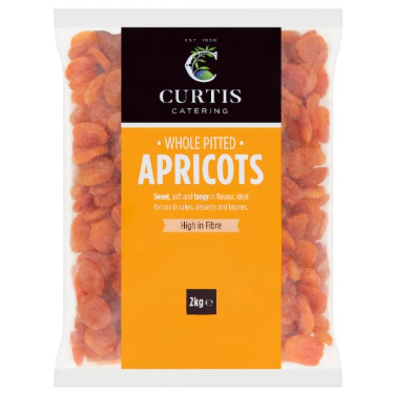 Curtis Catering Whole Pitted Apricots 2000g x 6 - London Grocery