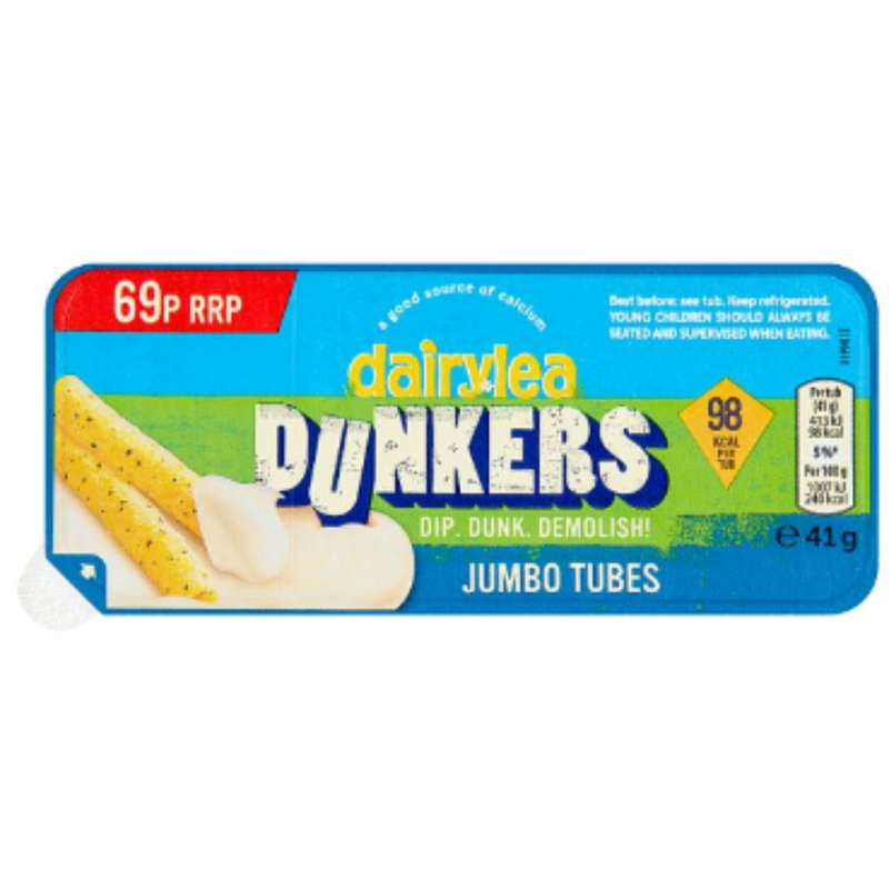 Dairylea Dunkers Jumbo Tubes Cheese Snack 41g x 15 - London Grocery