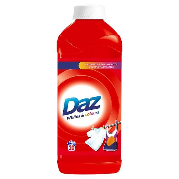 Daz Washing Liquid For Whites & Colours Clothes 20 Washes - London Grocery