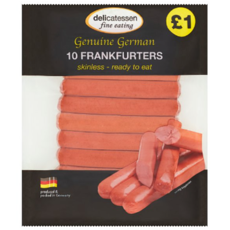 Delicatessen Fine Eating Frankfurter 250g x 10 - London Grocery