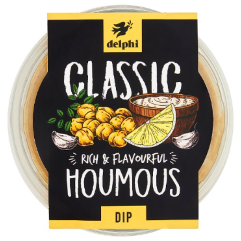 Delphi Classic Rich & Flavourful Houmous Dip 170g x 6 - London Grocery