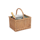 Deluxe Butcher's Basket With Green Tweed Cooler Bag | London Grocery