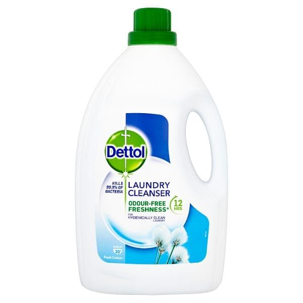Dettol Antibacterial Laundry Cleanser, Fresh Cotton, 2.5 L - London Grocery