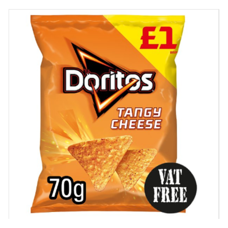 Doritos Tangy Cheese Tortilla Chips 70g x Case of 15 - London Grocery