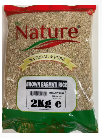 Dr. Nature Brown (Healthy) Basmati Rice 2kg-London Grocery