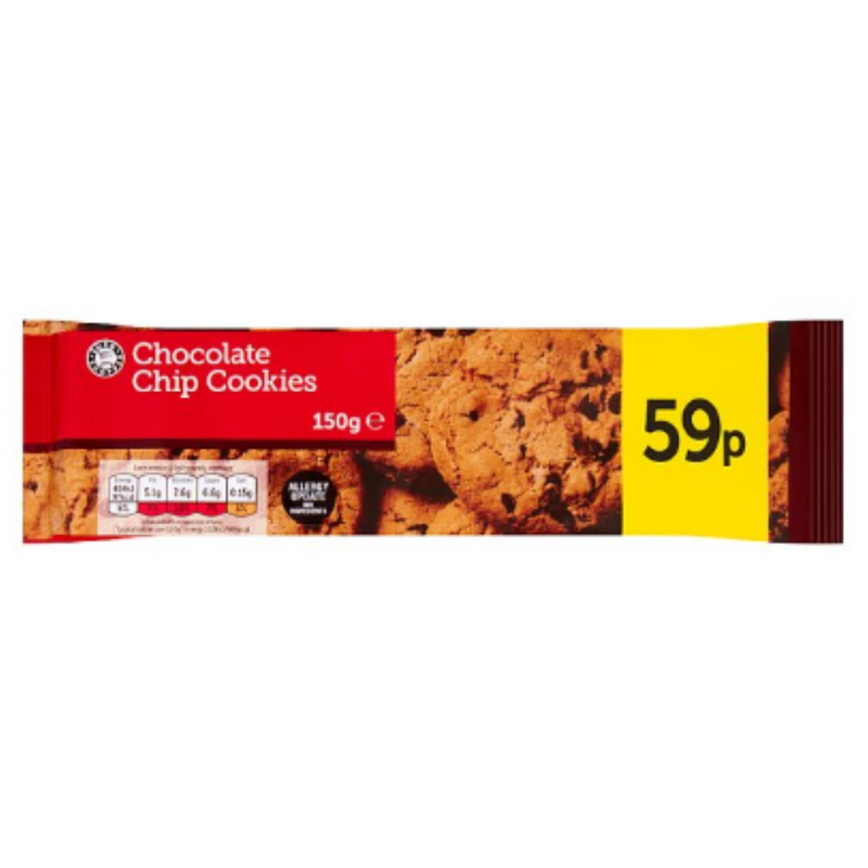 Euro Shopper Chocolate Chip Cookies 150g x Case of 11 - London Grocery