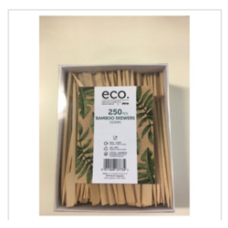 Eco 250 Bamboo Skewers 150mm | Eco Friendly|Approx 250 per Case| Case of 20 - London Grocery