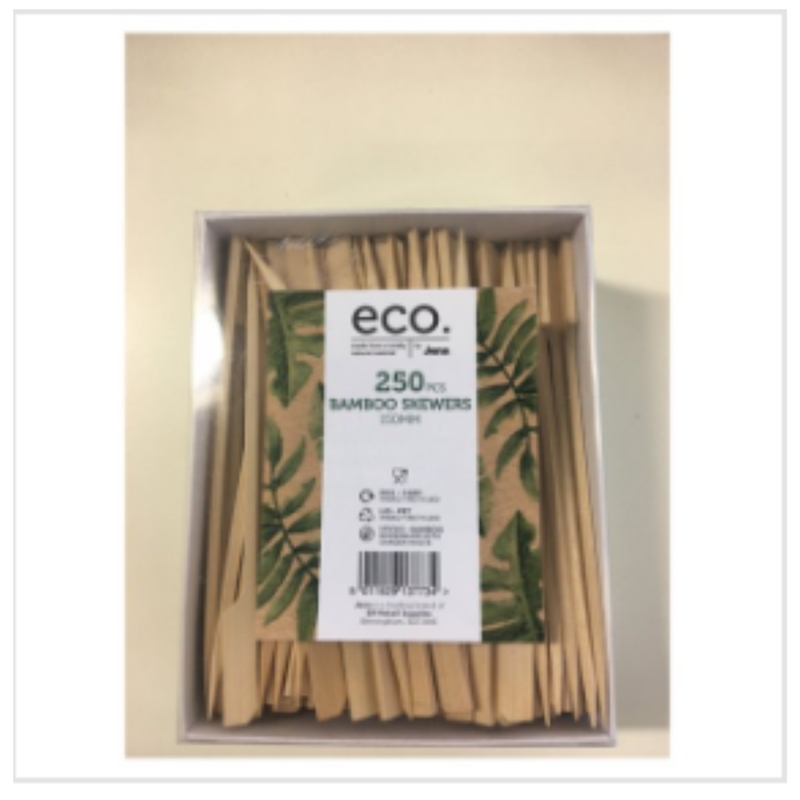 Eco 250 Bamboo Skewers 150mm | Eco Friendly|Approx 250 per Case| Case of 1 - London Grocery