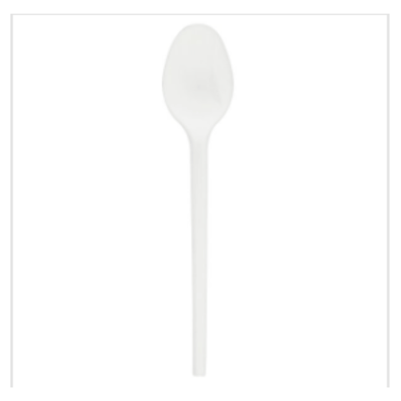 Economy Teaspoon White 1 X 10 X 100 | Approx 1000 per Case| Case of 10 - London Grocery