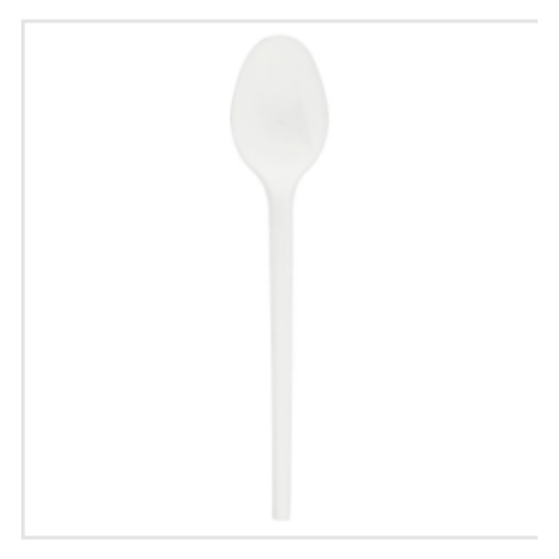 Economy Teaspoon White 1 X 10 X 100 | Approx 1000 per Case| Case of 1 - London Grocery