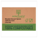 Edenware 1000 Wooden Dessert Spoon |Eco Friendly|Approx 1000 per Case| Case of 10 - London Grocery