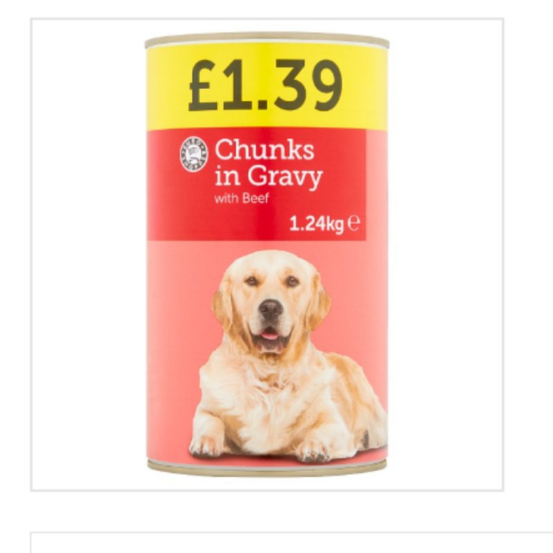 Euro Shopper Chunks in Gravy with Beef 1.24kg x Case of 6 - London Grocery
