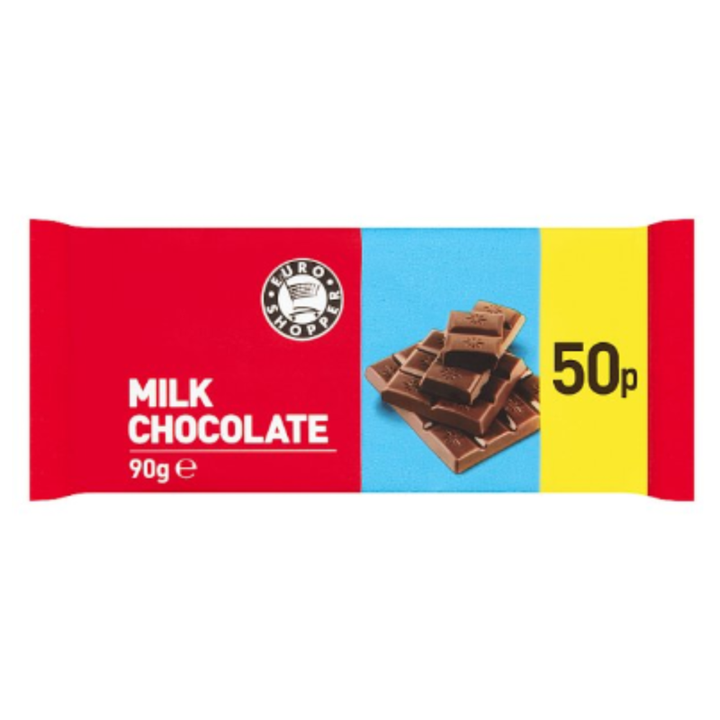 Euro Shopper Milk Chocolate 90g x Case of 26 - London Grocery