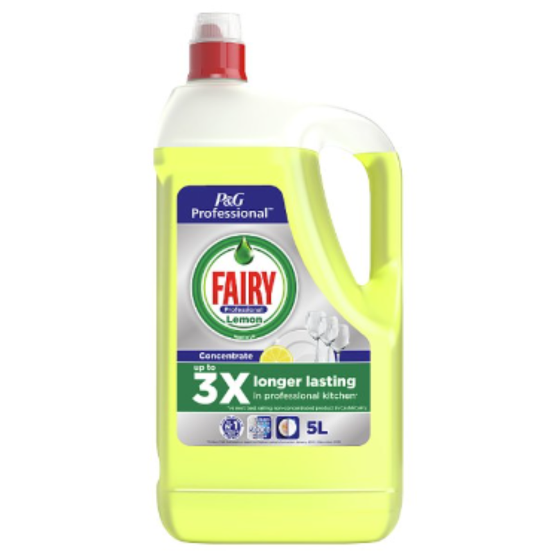 Fairy Professional Concentrated Washing Up Liquid Lemon 5L x 2 - London Grocery