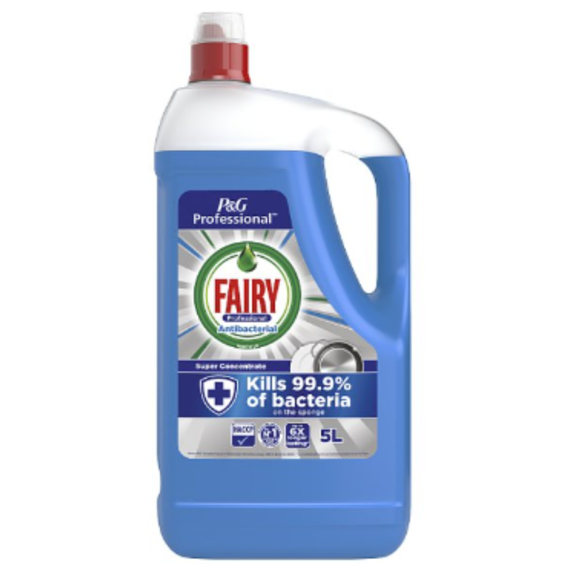 Fairy Professional Super Concentrated Washing Up Liquid Antibacterial 5L x 1 - London Grocery