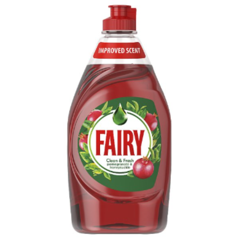 Fairy Clean & Fresh Washing Up Liquid Pomegranate & Honeysuckle 433ML x Case of 10 - London Grocery
