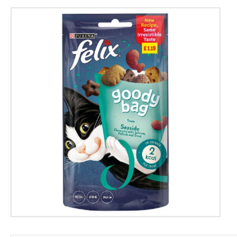 Felix Goody Bag Treats Seaside 60g x Case of 8 - London Grocery