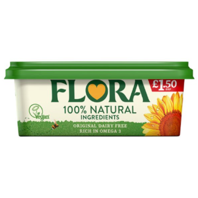 Flora 100% Natural Dairy Free Spread 250g x 8 - London Grocery
