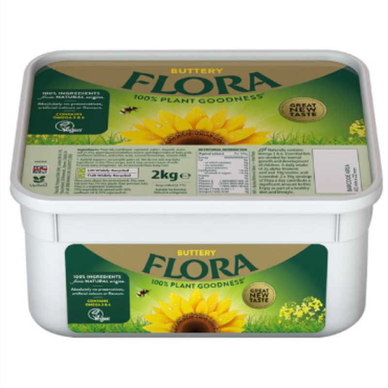 Flora Buttery Spread 2kg x 6 - London Grocery