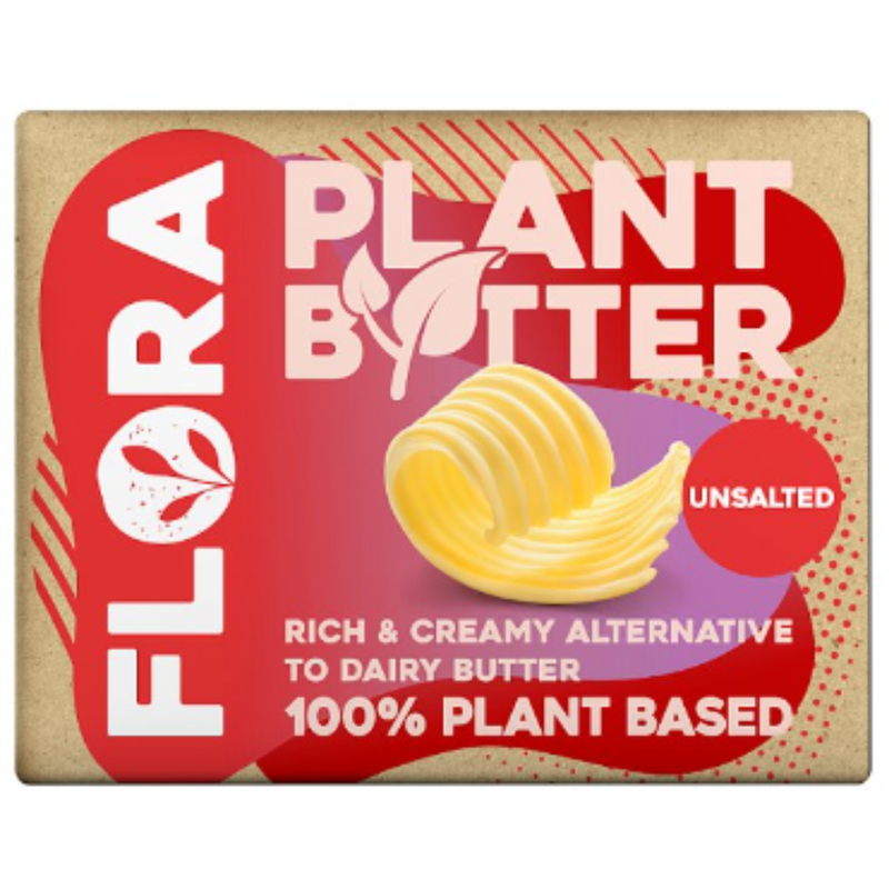 Flora Plant B+tter Unsalted Vegan Alternative to Butter 250g x 10 - London Grocery