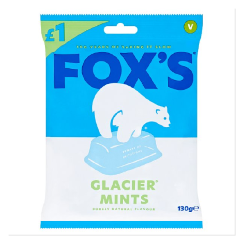 Fox's Glacier Mints 130g x Case of 12 - London Grocery