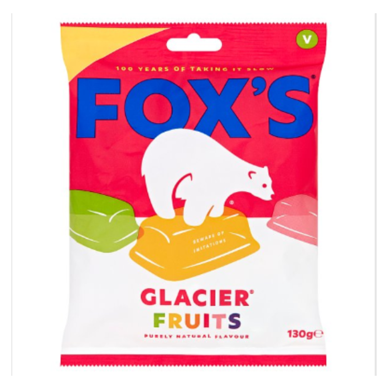 Fox's Glacier Fruits 130g x Case of 12 - London Grocery