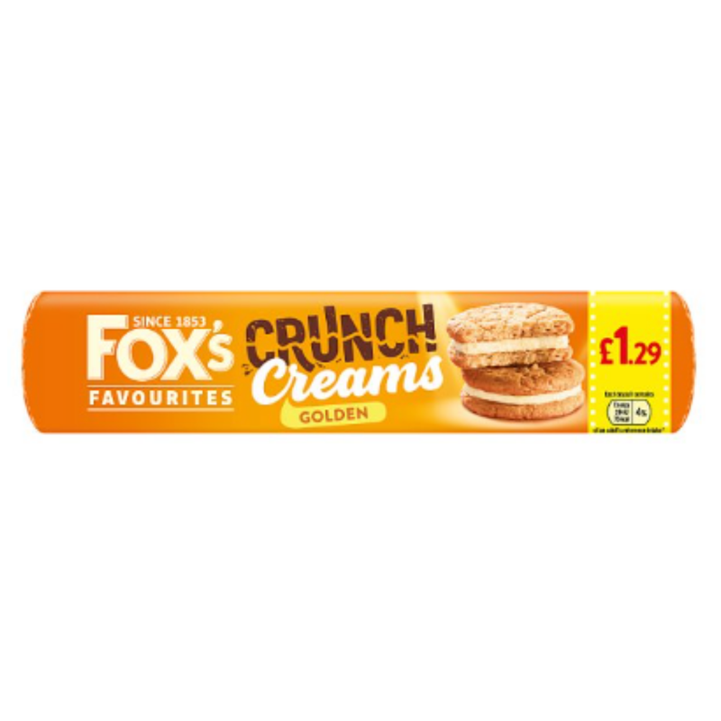 Fox's Favourites Crunch Creams Golden 200g x Case of 12 - London Grocery