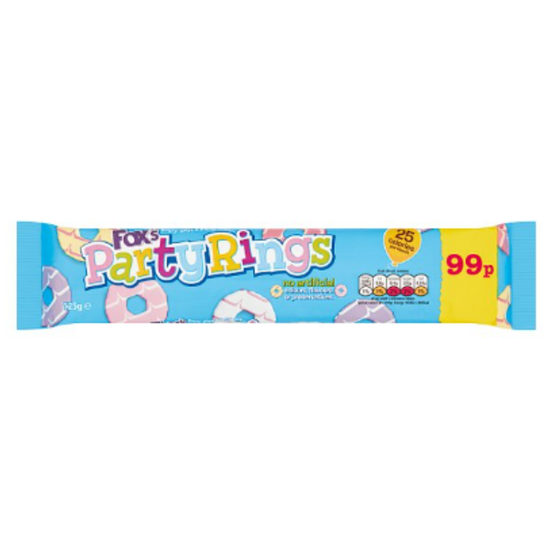 Fox's Party Rings 125g x Case of 12 - London Grocery