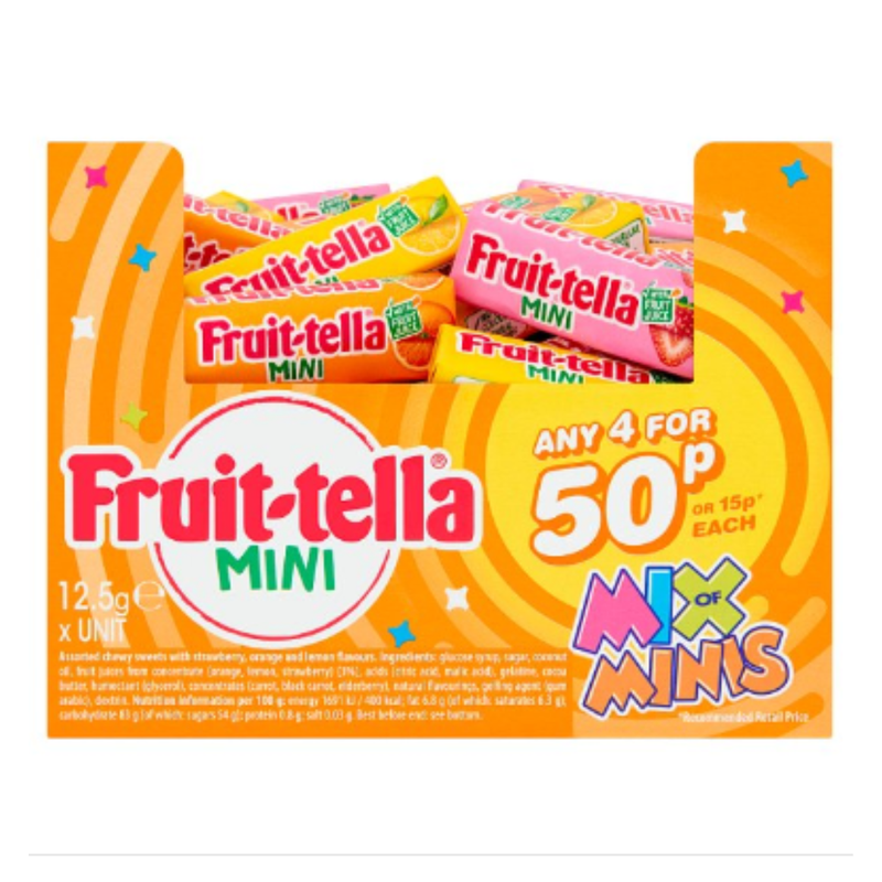 Fruittella Mix of Minis x Case of 1 - London Grocery