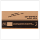 FyNite 5.5" Wooden Stirrer 10 x 1000 (10,000 Per Case) | Approx 10000 per Case| Case of 1 - London Grocery