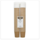 FyNite Kraft 'S' Ripple Wall Cups and Lids 8oz 10 x 50 (500 Per Case) | Approx 500 per Case| Case of 1 - London Grocery