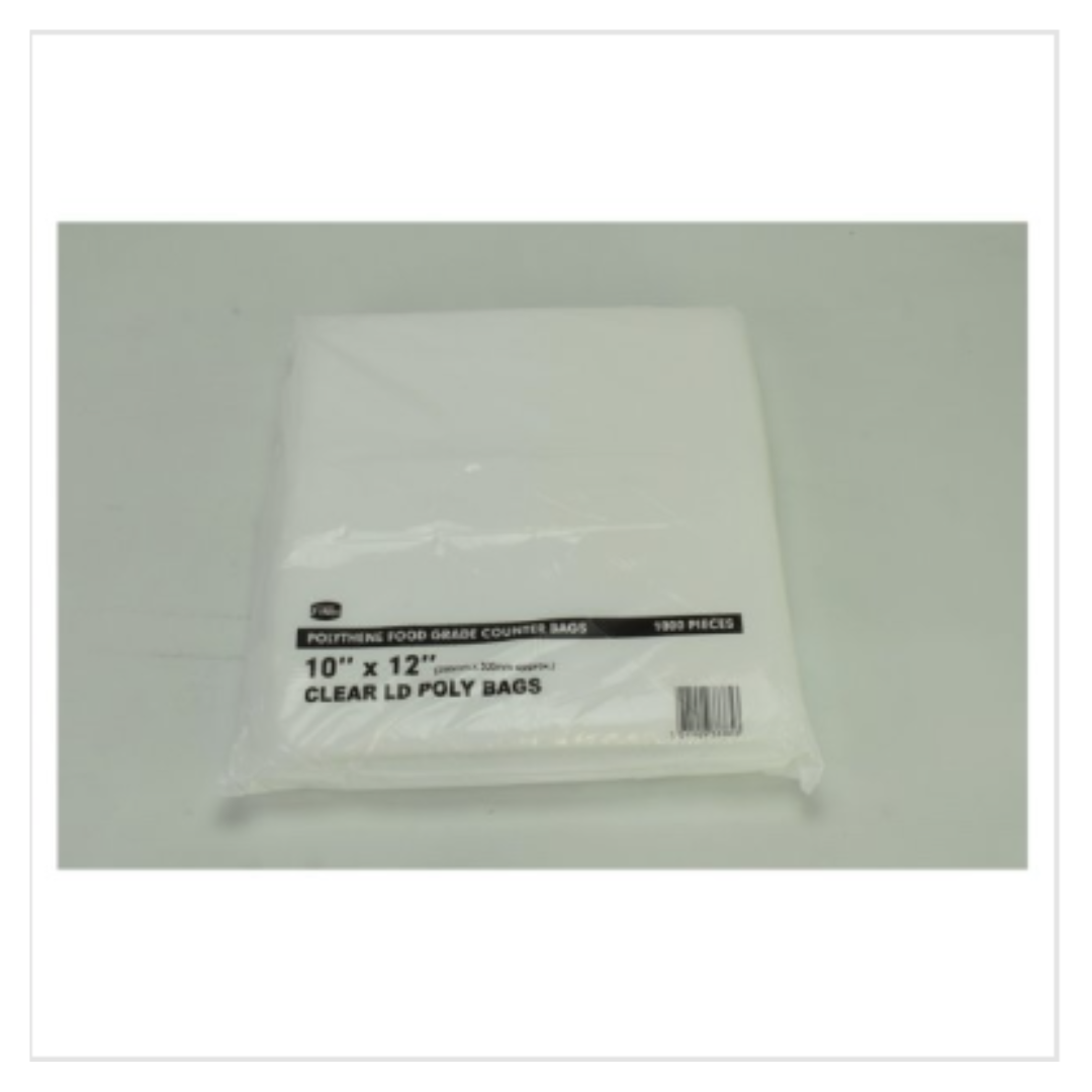 Buy FyNite 1000 Clear Polythene Food Grade Counter Bags 10