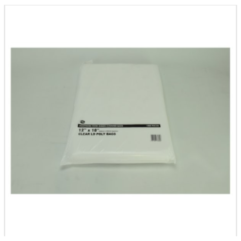 FyNite 1000 Clear Polythene Food Grade Counter Bags 12" x 18" | Approx 1000 per Case| Case of 4 - London Grocery