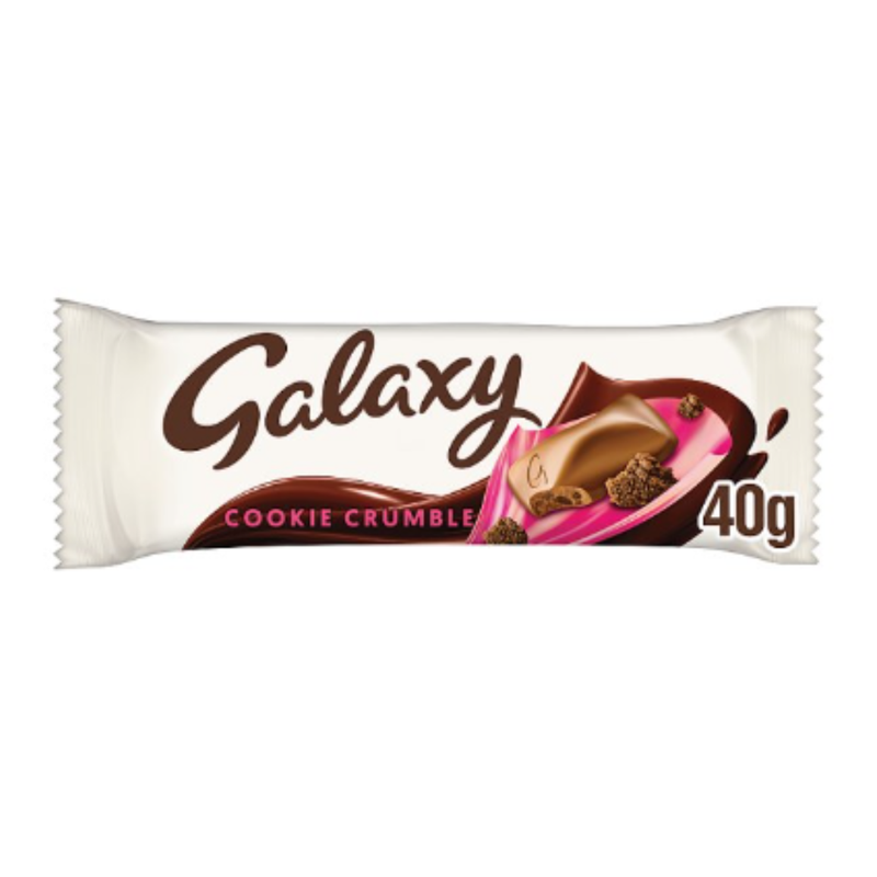 Galaxy Cookie Crumble Chocolate Bar 40g x Case of 24 - London Grocery