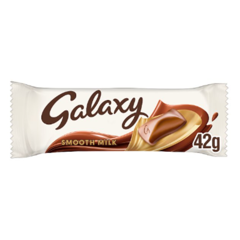 Galaxy Smooth Milk Chocolate Bar 42g x Case of 24 - London Grocery