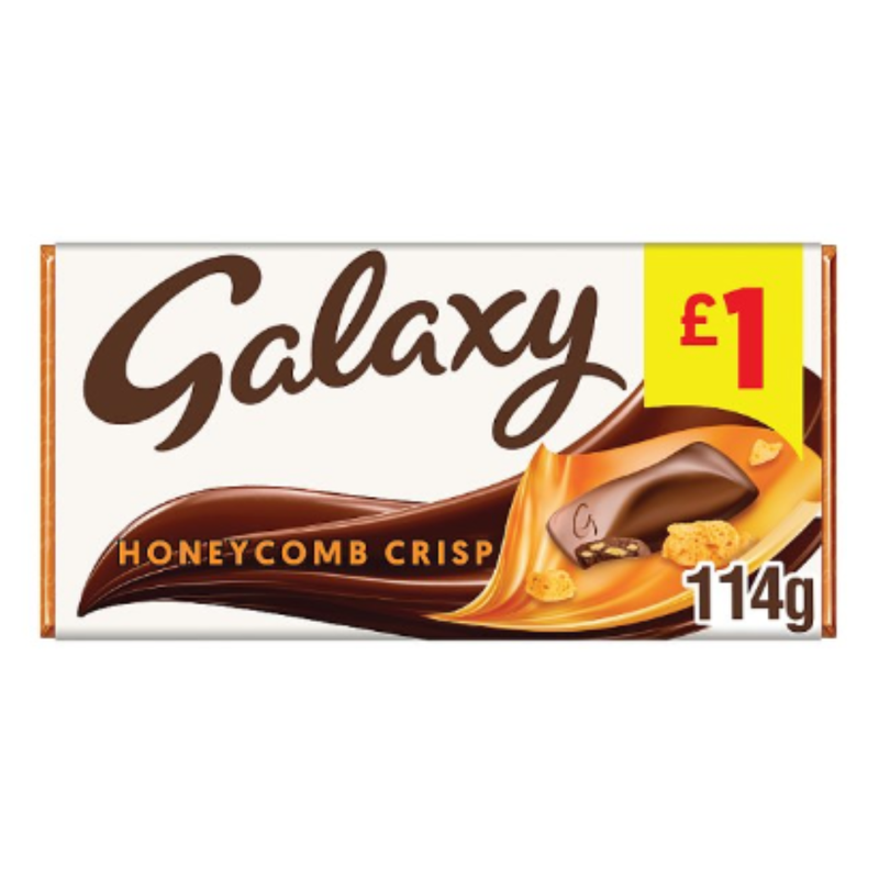 Galaxy Honeycomb Crisp Chocolate Bar 114g x Case of 24 - London Grocery
