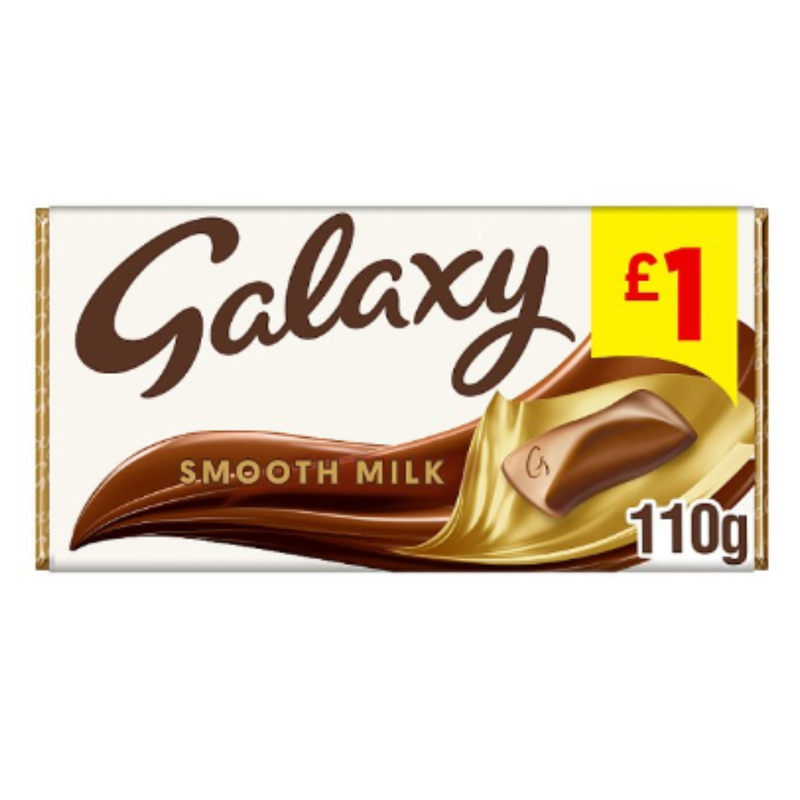 Galaxy Smooth Milk Chocolate Bar 110g x Case of 24 - London Grocery