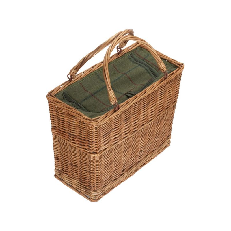 Green Tweed Cooler Basket | London Grocery