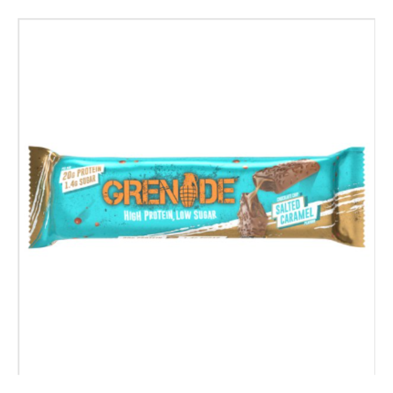 Grenade Chocolate Chip Salted Caramel Flavour 60g x Case of 72 - London Grocery