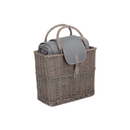 Grey Chiller Basket And Picnic Blanket | London Grocery
