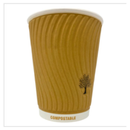 H-Pack 12oz Bio Cup Embossed Double Wall 30s x Case of 16 - London Grocery