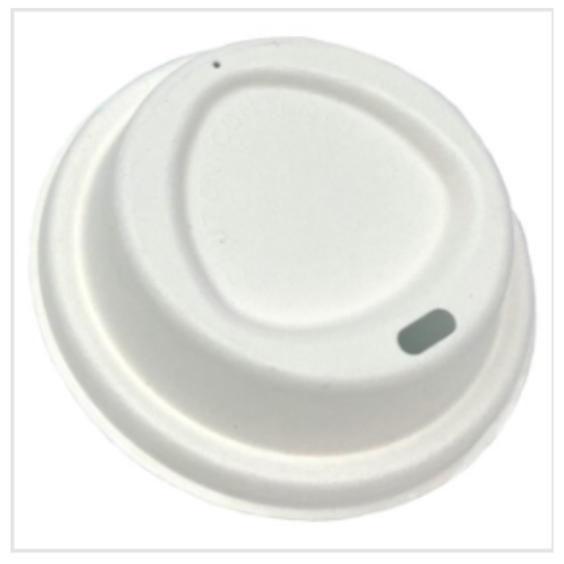 H-Pack 80mm Eco Bagasse Lids 100s x Case of 10 - London Grocery