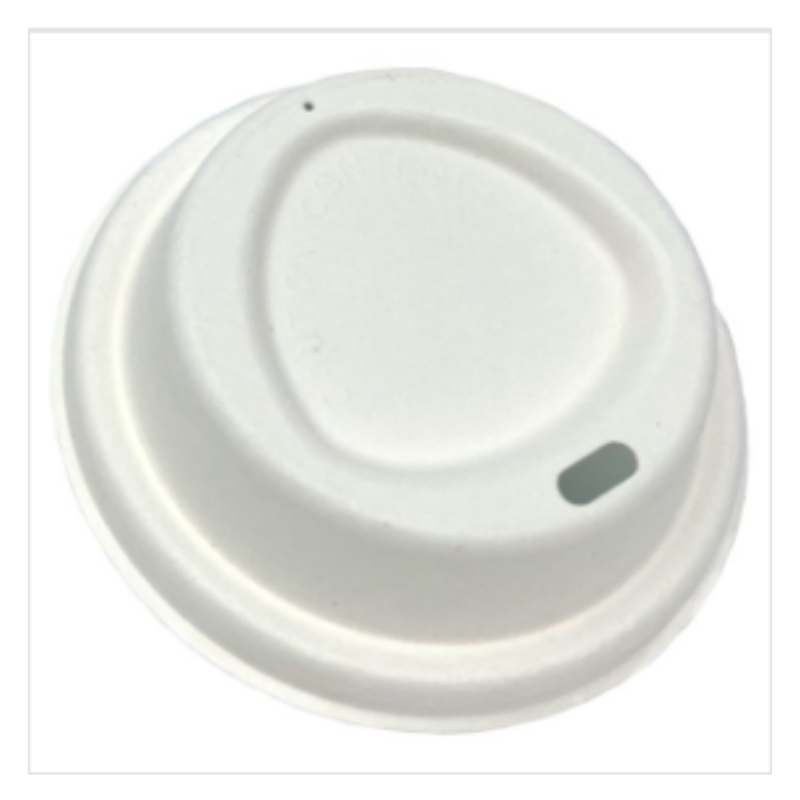 H-Pack 80mm Eco Bagasse Lids 100s x Case of 1 - London Grocery