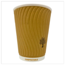 H-Pack 8oz Bio Cup Embossed Double Wall 35s x Case of 20 - London Grocery