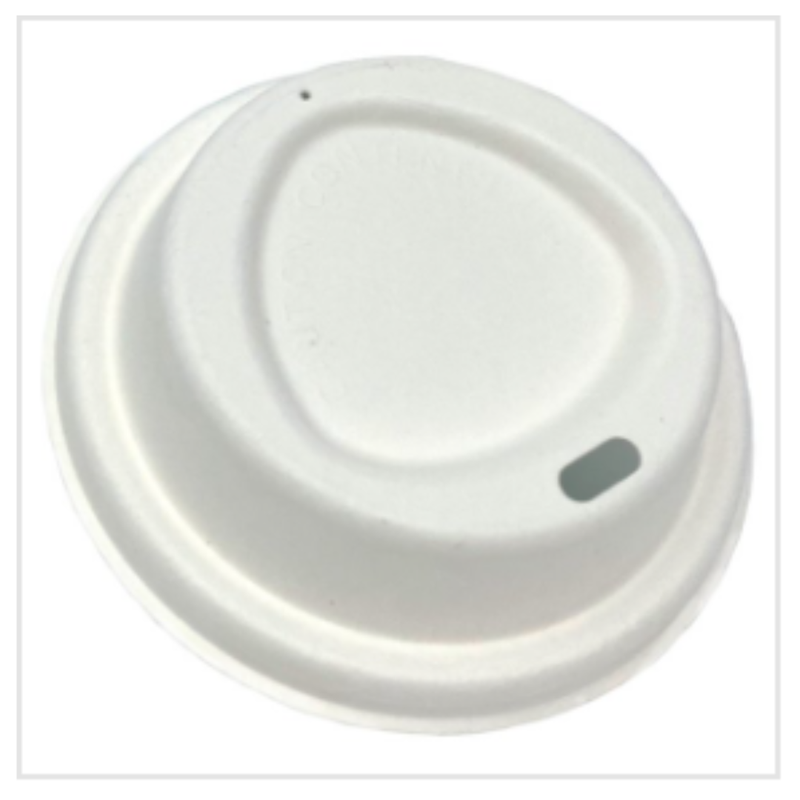 H-Pack 90mm Eco Bagasse Lids 100s x Case of 10 - London Grocery