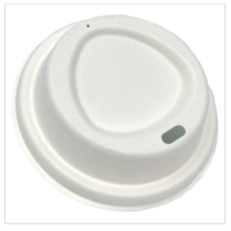 H-Pack 90mm Eco Bagasse Lids 100s x Case of 1 - London Grocery
