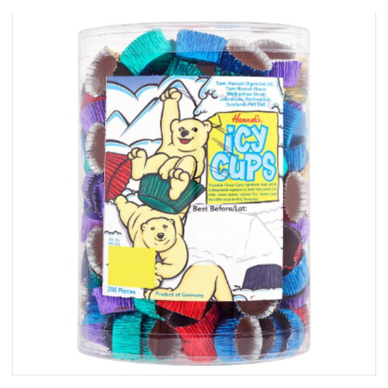 Hannah's Icy Cups 200 Pieces x Case of 9 - London Grocery